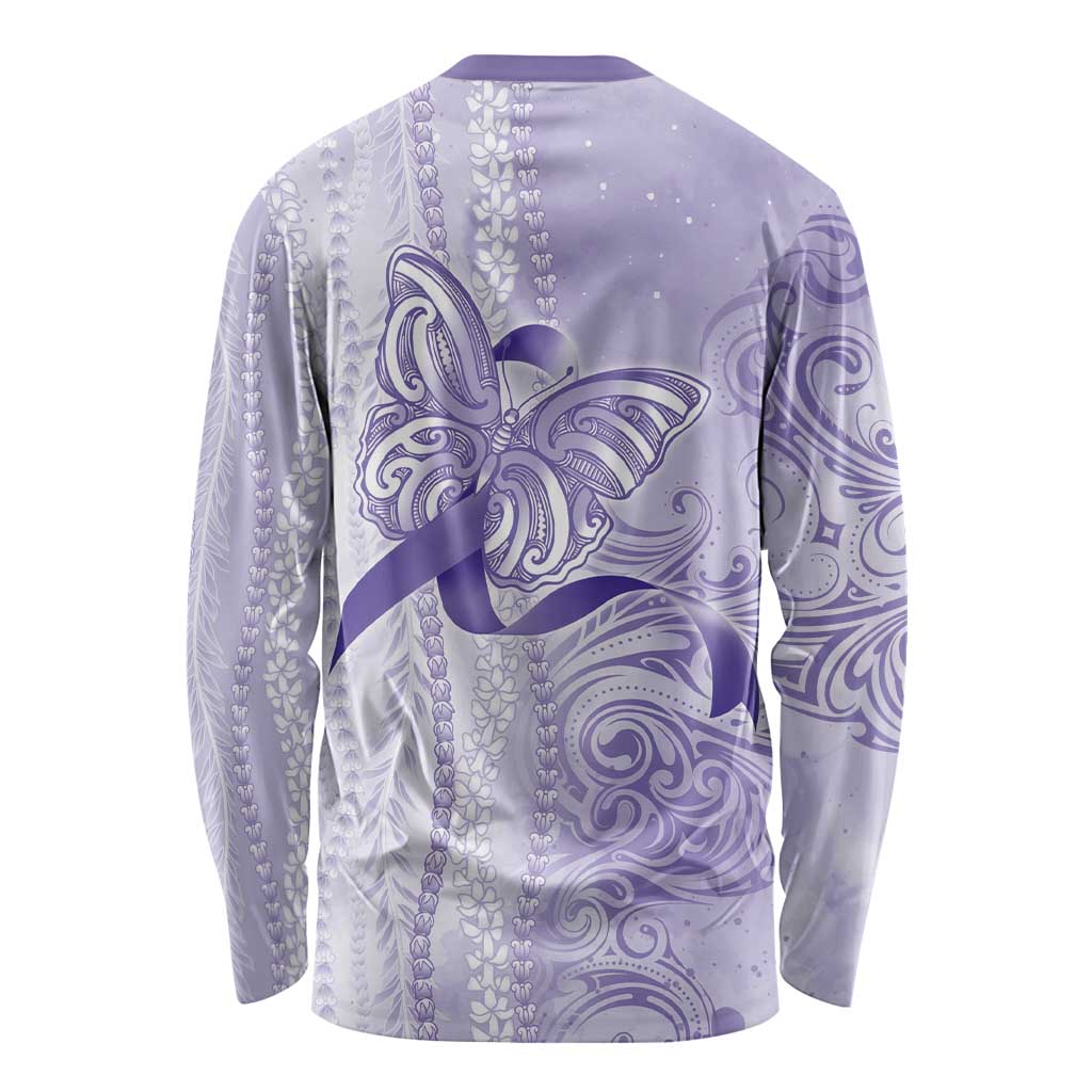 Epilepsy Awareness Long Sleeve Shirt Maile Pikake Lokelani Crown Flower Lei Inspired