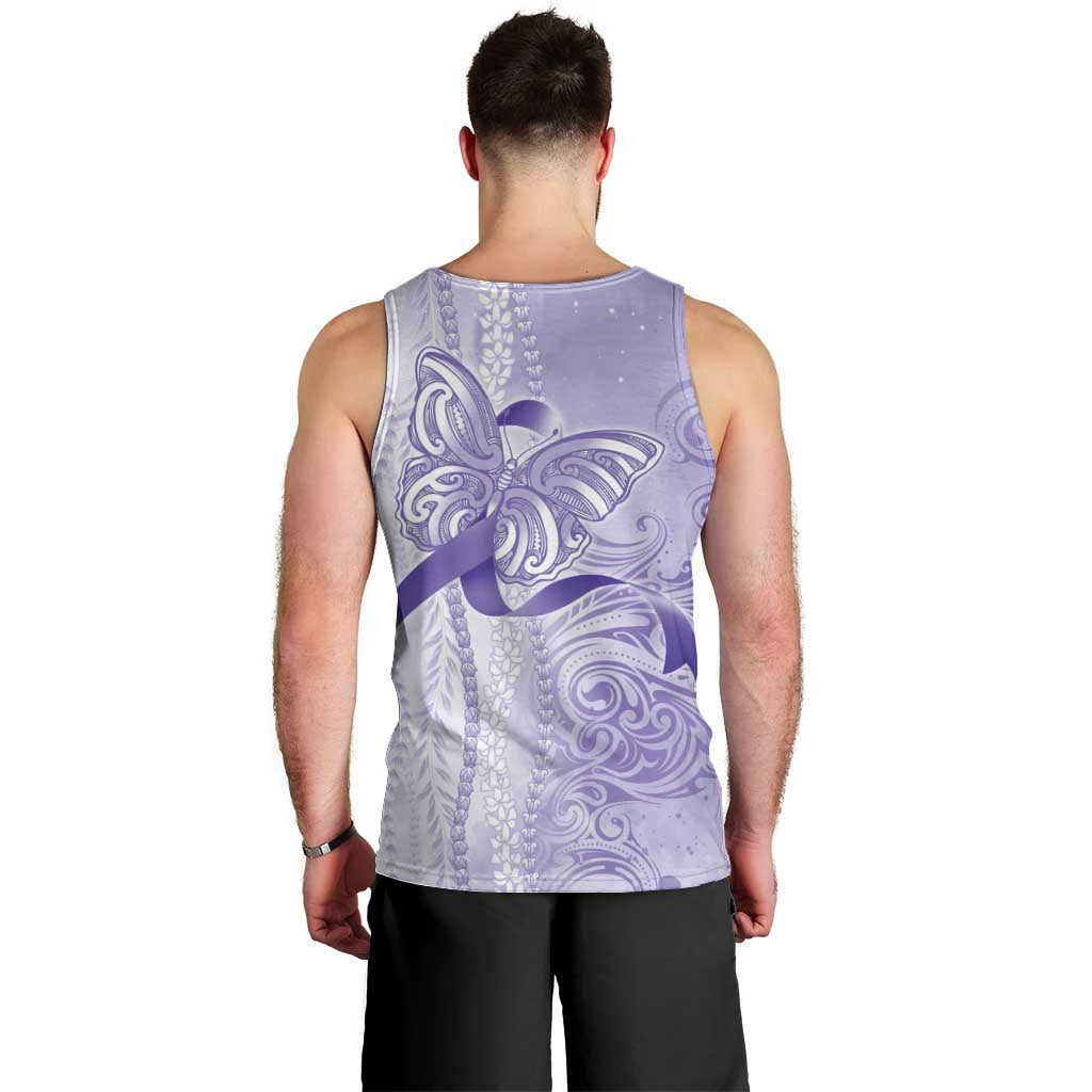 Epilepsy Awareness Men Tank Top Maile Pikake Lokelani Crown Flower Lei Inspired