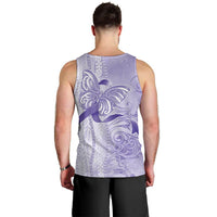 Epilepsy Awareness Men Tank Top Maile Pikake Lokelani Crown Flower Lei Inspired
