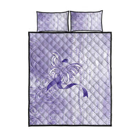 Epilepsy Awareness Quilt Bed Set Maile Pikake Lokelani Crown Flower Lei Inspired