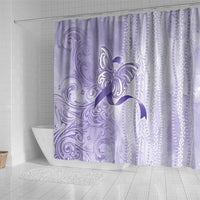 Epilepsy Awareness Shower Curtain Maile Pikake Lokelani Crown Flower Lei Inspired LT9 - Polynesian Pride