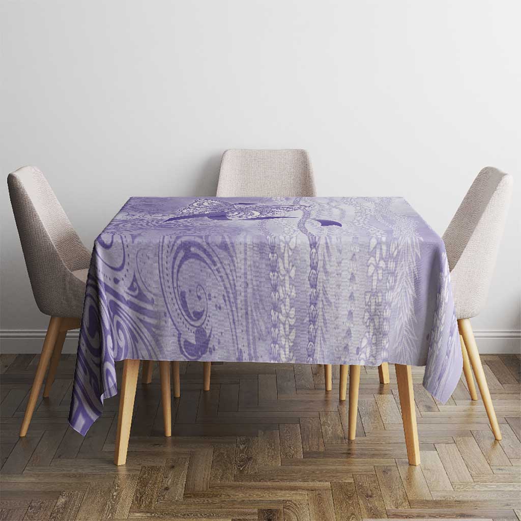 Epilepsy Awareness Tablecloth Maile Pikake Lokelani Crown Flower Lei Inspired