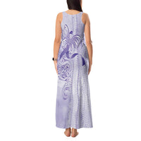Epilepsy Awareness Tank Maxi Dress Maile Pikake Lokelani Crown Flower Lei Inspired