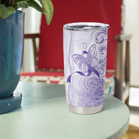 Epilepsy Awareness Tumbler Cup Maile Pikake Lokelani Crown Flower Lei Inspired