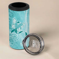 PTSD Awareness 4 in 1 Can Cooler Tumbler Maile Pikake Lokelani Crown Flower Lei Inspired LT9 - Polynesian Pride