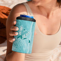 PTSD Awareness 4 in 1 Can Cooler Tumbler Maile Pikake Lokelani Crown Flower Lei Inspired LT9 - Polynesian Pride