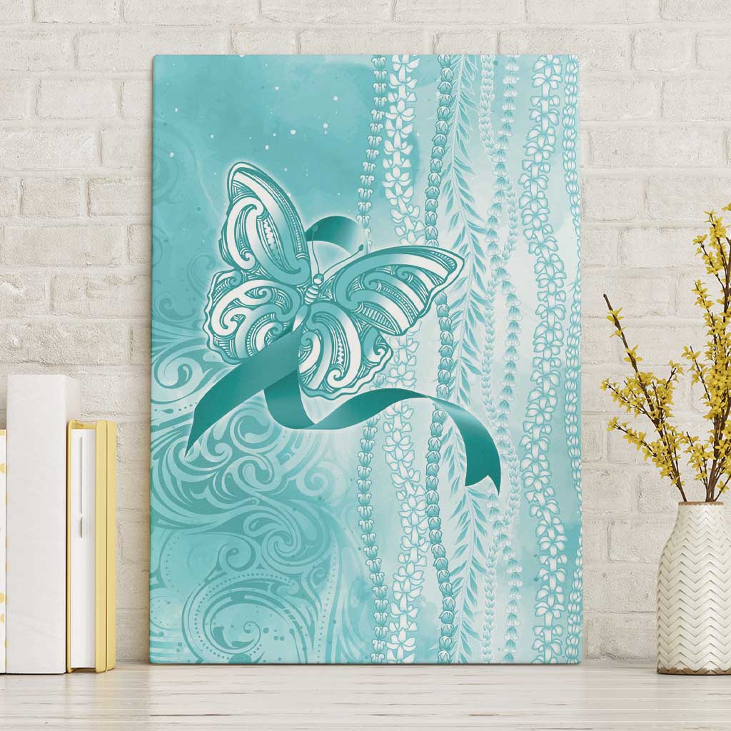 PTSD Awareness Canvas Wall Art Maile Pikake Lokelani Crown Flower Lei Inspired
