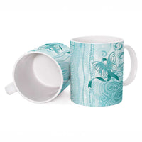 PTSD Awareness Ceramic Mug Maile Pikake Lokelani Crown Flower Lei Inspired