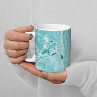 PTSD Awareness Ceramic Mug Maile Pikake Lokelani Crown Flower Lei Inspired