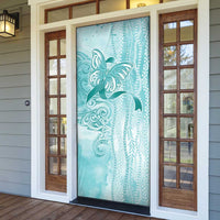 PTSD Awareness Door Cover Maile Pikake Lokelani Crown Flower Lei Inspired