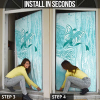 PTSD Awareness Door Cover Maile Pikake Lokelani Crown Flower Lei Inspired