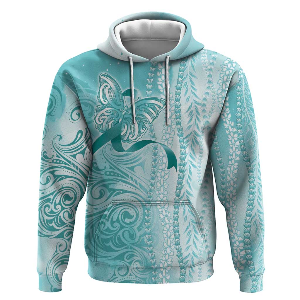 PTSD Awareness Hoodie Maile Pikake Lokelani Crown Flower Lei Inspired