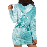 PTSD Awareness Hoodie Dress Maile Pikake Lokelani Crown Flower Lei Inspired LT9 - Polynesian Pride