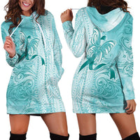 PTSD Awareness Hoodie Dress Maile Pikake Lokelani Crown Flower Lei Inspired LT9 - Polynesian Pride