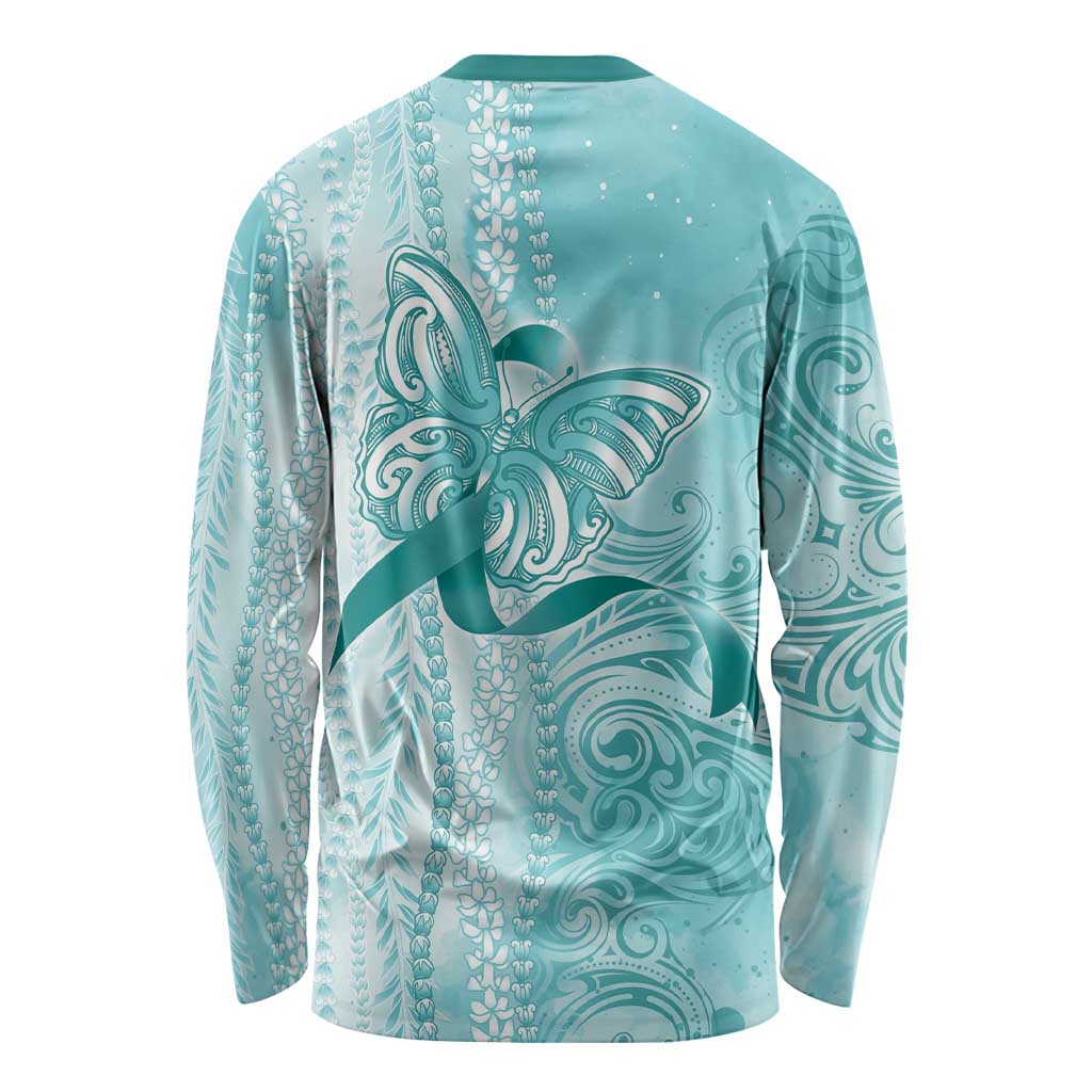 PTSD Awareness Long Sleeve Shirt Maile Pikake Lokelani Crown Flower Lei Inspired