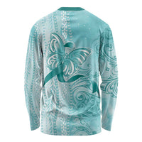 PTSD Awareness Long Sleeve Shirt Maile Pikake Lokelani Crown Flower Lei Inspired