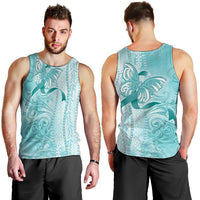 PTSD Awareness Men Tank Top Maile Pikake Lokelani Crown Flower Lei Inspired LT9 - Polynesian Pride