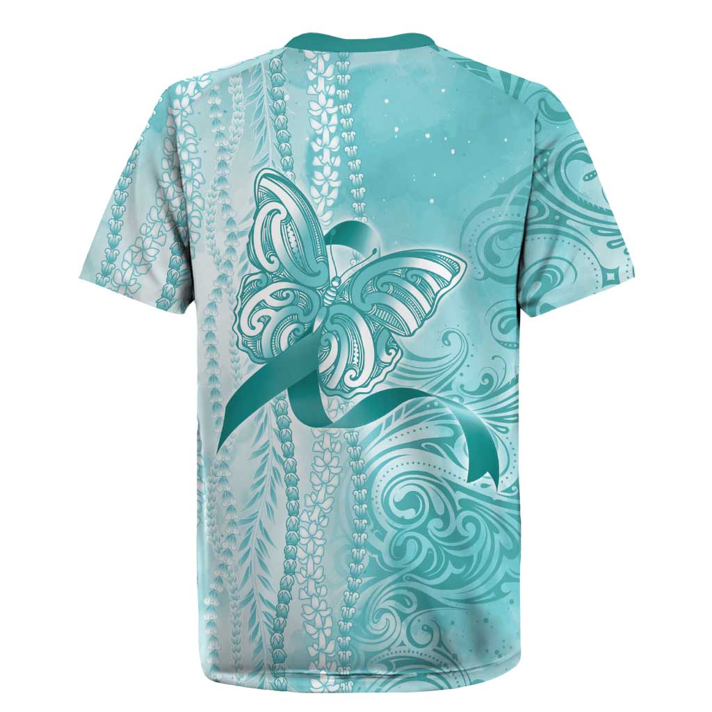 PTSD Awareness Rugby Jersey Maile Pikake Lokelani Crown Flower Lei Inspired LT9 - Polynesian Pride