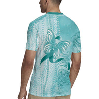 PTSD Awareness Rugby Jersey Maile Pikake Lokelani Crown Flower Lei Inspired LT9 - Polynesian Pride