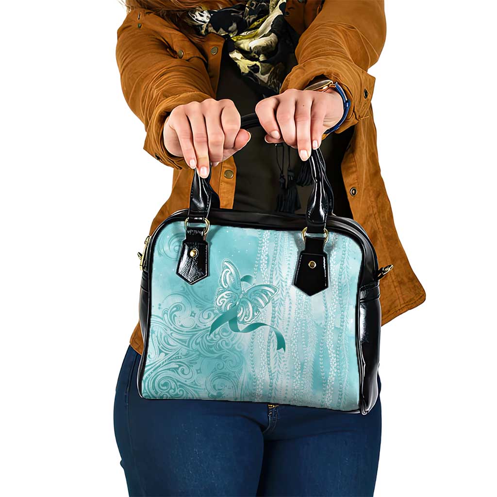 PTSD Awareness Shoulder Handbag Maile Pikake Lokelani Crown Flower Lei Inspired