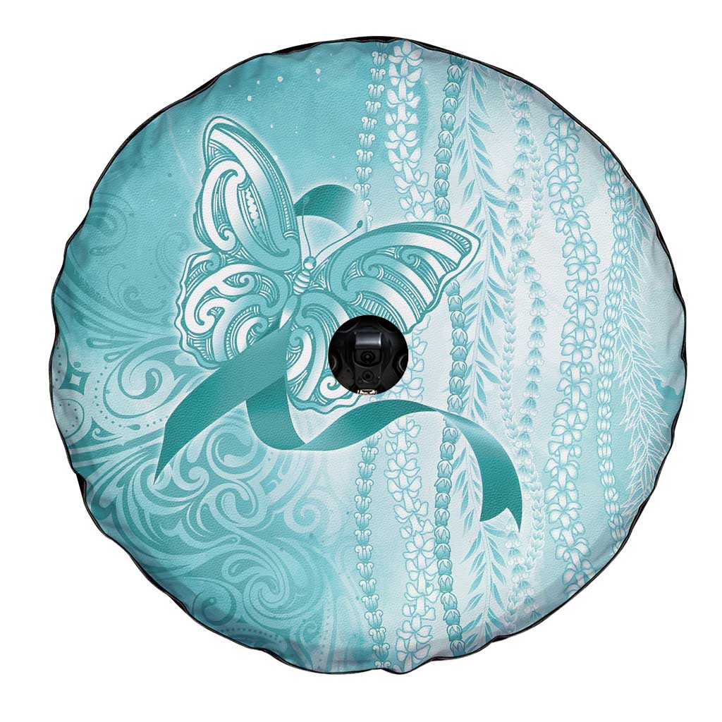 PTSD Awareness Spare Tire Cover Maile Pikake Lokelani Crown Flower Lei Inspired