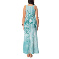 PTSD Awareness Tank Maxi Dress Maile Pikake Lokelani Crown Flower Lei Inspired