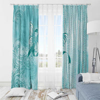 PTSD Awareness Window Curtain Maile Pikake Lokelani Crown Flower Lei Inspired