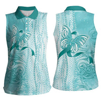 PTSD Awareness Women Sleeveless Polo Shirt Maile Pikake Lokelani Crown Flower Lei Inspired