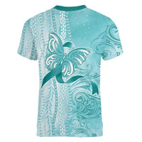 PTSD Awareness Women V-Neck T-Shirt Maile Pikake Lokelani Crown Flower Lei Inspired