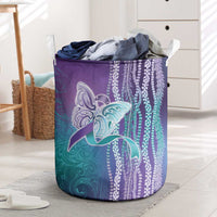 Suicide Prevention Awareness Laundry Basket Maile Pikake Lokelani Crown Flower Lei Inspired LT9 Multicolor - Polynesian Pride