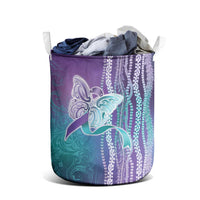 Suicide Prevention Awareness Laundry Basket Maile Pikake Lokelani Crown Flower Lei Inspired LT9 - Polynesian Pride