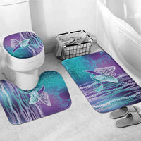Suicide Prevention Awareness Bathroom Set Maile Pikake Lokelani Crown Flower Lei Inspired