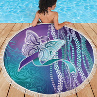 Suicide Prevention Awareness Beach Blanket Maile Pikake Lokelani Crown Flower Lei Inspired LT9 - Polynesian Pride