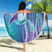 Suicide Prevention Awareness Beach Blanket Maile Pikake Lokelani Crown Flower Lei Inspired LT9 - Polynesian Pride