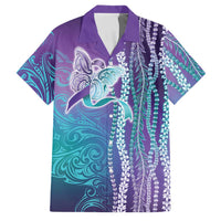 Suicide Prevention Awareness Family Matching Off Shoulder Maxi Dress and Hawaiian Shirt Maile Pikake Lokelani Crown Flower Lei Inspired