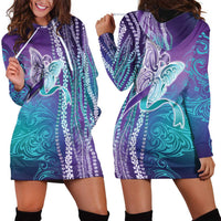 Suicide Prevention Awareness Hoodie Dress Maile Pikake Lokelani Crown Flower Lei Inspired