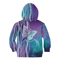 Suicide Prevention Awareness Kid Hoodie Maile Pikake Lokelani Crown Flower Lei Inspired LT9 - Polynesian Pride