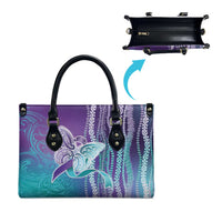 Suicide Prevention Awareness Leather Bag Maile Pikake Lokelani Crown Flower Lei Inspired LT9 - Polynesian Pride