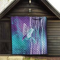 Suicide Prevention Awareness Quilt Maile Pikake Lokelani Crown Flower Lei Inspired