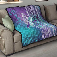 Suicide Prevention Awareness Quilt Maile Pikake Lokelani Crown Flower Lei Inspired