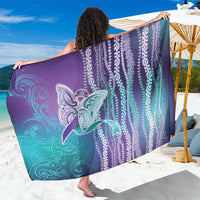 Suicide Prevention Awareness Sarong Maile Pikake Lokelani Crown Flower Lei Inspired LT9 One Size 44 x 66 inches Multicolor - Polynesian Pride