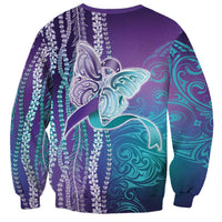Suicide Prevention Awareness Sweatshirt Maile Pikake Lokelani Crown Flower Lei Inspired