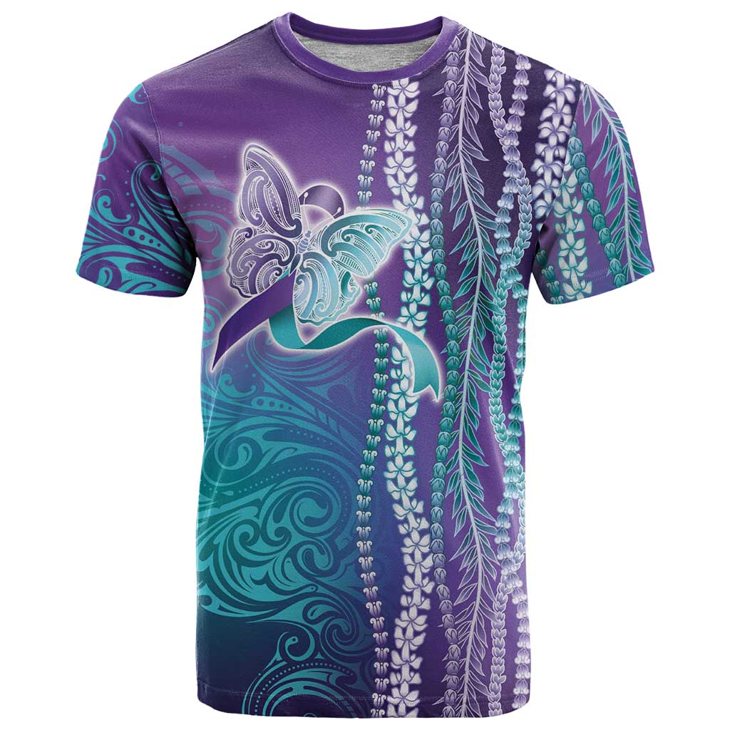 Suicide Prevention Awareness T Shirt Maile Pikake Lokelani Crown Flower Lei Inspired