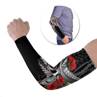 Hawaiian Honu Personalized Arm Sleeves Black Tribal Hook Pattern