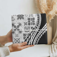 Black Hawaiian Quilt Pattern Wrapping Paper Mixed Polynesian Tribal Arty - Polynesian Pride