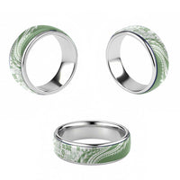 Green Hawaiian Quilt Pattern Classic Ring Mixed Polynesian Tribal Arty - Polynesian Pride