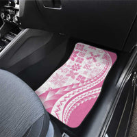 Pink Hawaiian Quilt Pattern Car Mats Mixed Polynesian Tribal Arty