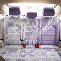 Purple Hawaiian Quilt Pattern Back Car Seat Cover Mixed Polynesian Tribal Arty