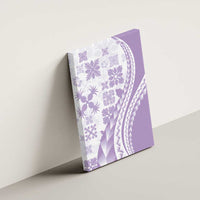 Purple Hawaiian Quilt Pattern Canvas Wall Art Mixed Polynesian Tribal Arty