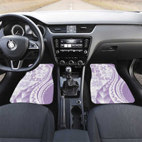 Purple Hawaiian Quilt Pattern Car Mats Mixed Polynesian Tribal Arty